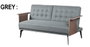 DKD Home Decor Sofá Cama Urban Gris Marrón 203 x 87 x 81 cm