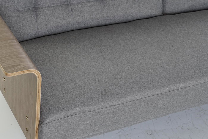 DKD Home Decor Sofá Cama Urban Gris Marrón 203 x 87 x 81 cm