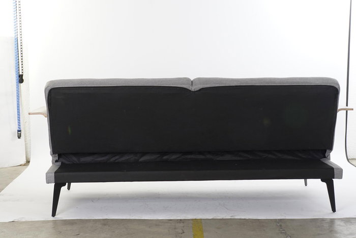 DKD Home Decor Sofá Cama Urban Gris Marrón 203 x 87 x 81 cm