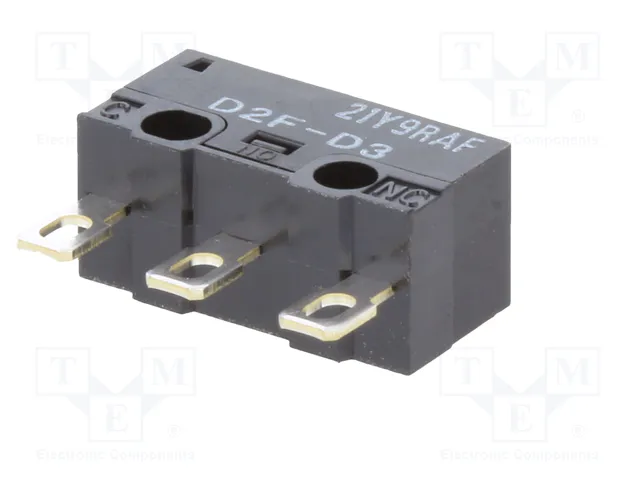 Aratas (Formerly Omron Components) Microconmutador SNAP ACTION D2F SPDT 3A/125VAC