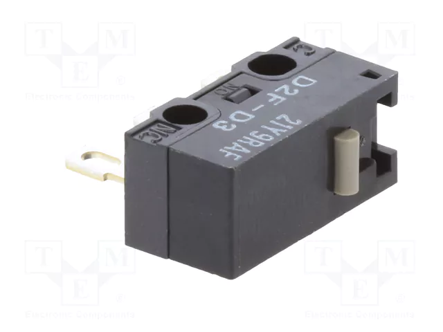Aratas (Formerly Omron Components) Microconmutador SNAP ACTION D2F SPDT 3A/125VAC
