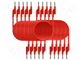 PEAKTECH Cable de prueba individual rojo 1,5m