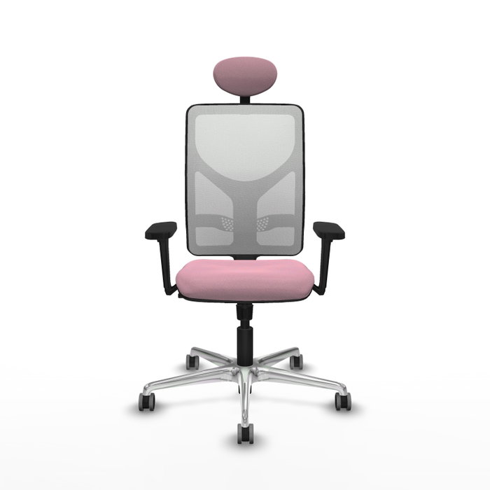 PIQUERAS Y CRESPO Silla de oficina Motilla Rosa y Blanco PIQUERAS Y CRESPO Silla de oficina Motilla Rosa y Blanco