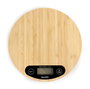 Inde Báscula de Cocina Digital Redonda de Bambú 5 Kg. Dimensiones: 20.8 cm (Largo) x 20.7 cm (Alto) x 4.1 cm (Ancho) (12 Unidades)