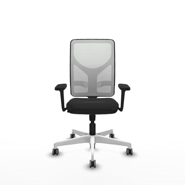 PIQUERAS Y CRESPO Silla de oficina Motilla con mecanismo Sincro, Negro y Blanco PIQUERAS Y CRESPO Silla de oficina Motilla con mecanismo Sincro, Negro y Blanco