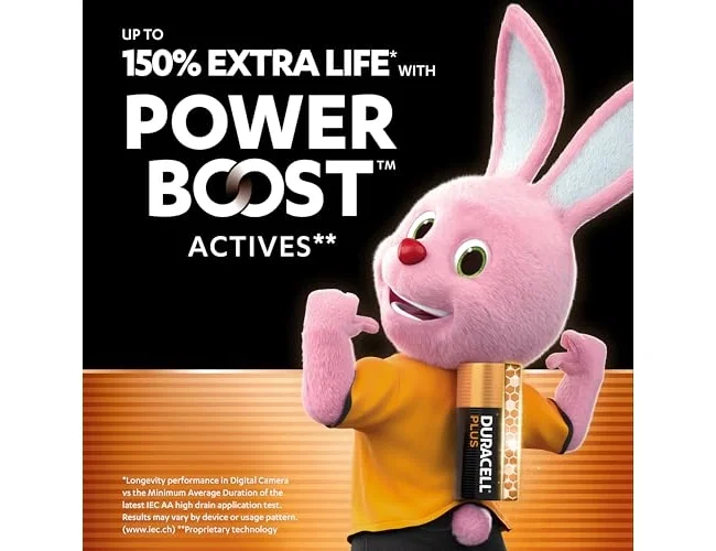 Duracell Plus Power Boost Pilas AA LR06 Pack de 4