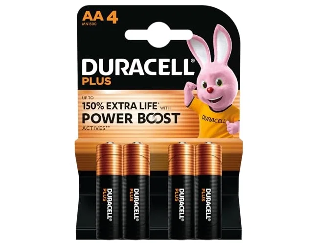 Duracell Plus Power Boost Pilas AA LR06 Pack de 4