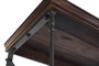DKD Home Decor Estanteria Loft Marron Gris Claro Metal Sheesham 43 x 220 x 213 cm 4 Estantes