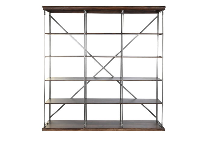 DKD Home Decor Estanteria Loft Marron Gris Claro Metal Sheesham 43 x 220 x 213 cm 4 Estantes DKD Home Decor Estanteria Loft Marron Gris Claro Metal Sheesham 43 x 220 x 213 cm 4 Estantes