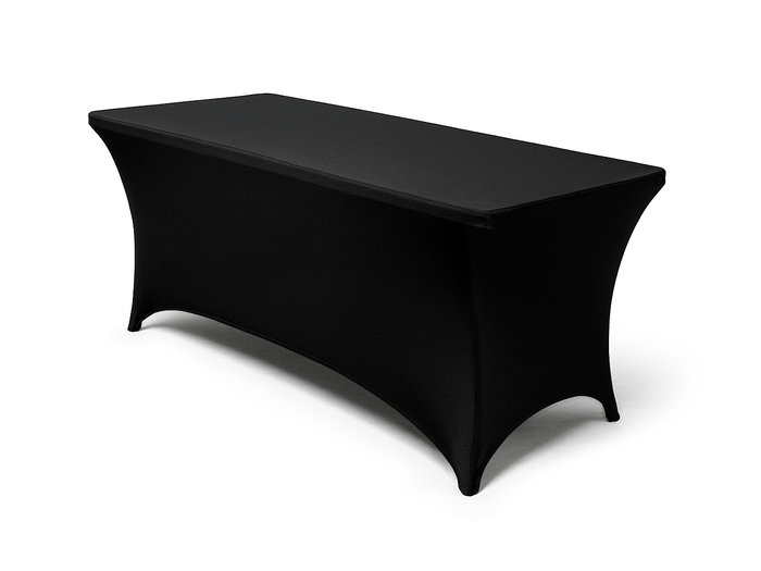 Kinvara Funda Mesa Ajustable Negra 180x75x76 cm (Set de 12)