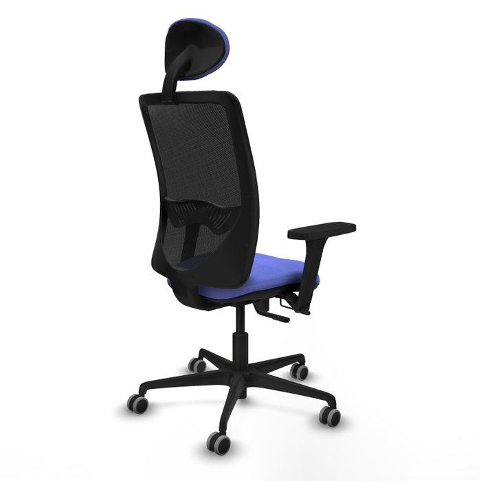 PIQUERAS Y CRESPO Silla de oficina Zulema Azul claro con mecanismo Sincro/Traslack