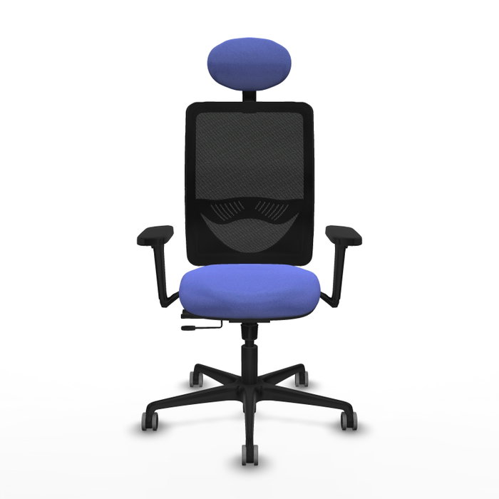 PIQUERAS Y CRESPO Silla de oficina Zulema Azul claro con mecanismo Sincro/Traslack