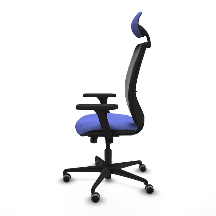 PIQUERAS Y CRESPO Silla de oficina Zulema Azul claro con mecanismo Sincro/Traslack