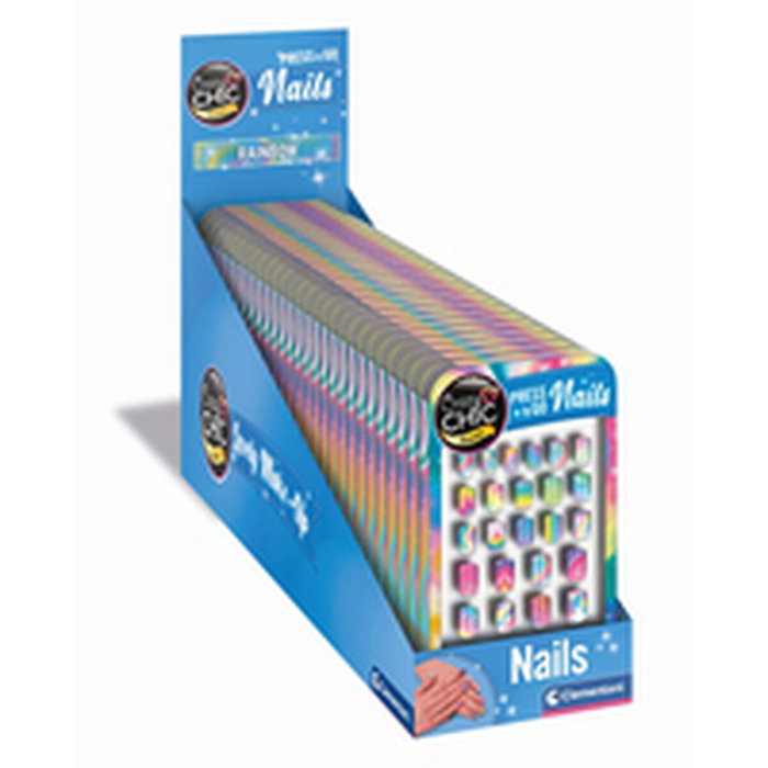 Clementoni Kit de uñas adhesivas Press & Go Nails Rainbow Clementoni Kit de uñas adhesivas Press & Go Nails Rainbow