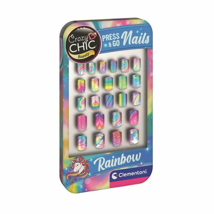 Clementoni Kit de uñas adhesivas Press & Go Nails Rainbow Clementoni Kit de uñas adhesivas Press & Go Nails Rainbow