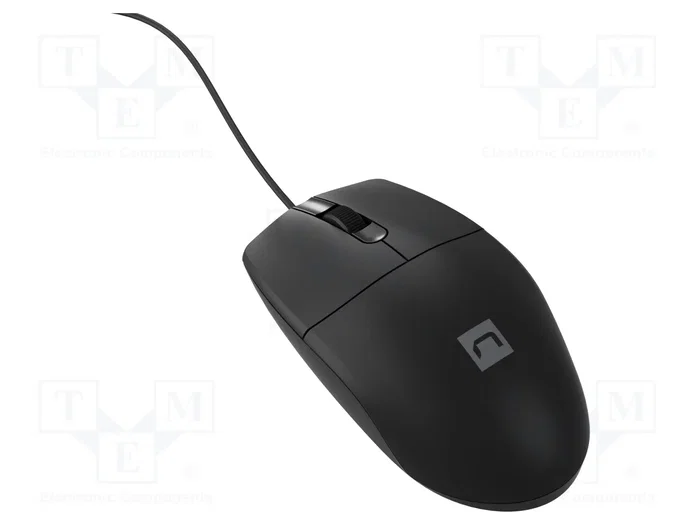 Natec Ruff Plus Ratón Óptico de Oficina 1200 DPI Negro