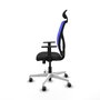 PIQUERAS Y CRESPO Silla de oficina Motilla con Mecanismo Sincro, Azul y Negro