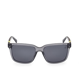 Timberland TB9322-H 20D - Gafas de Sol para Hombre, Forma Cuadrada, Polarizadas, Montura y Cristales Grises, Diámetro 57 mm