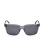 Timberland TB9322-H 20D - Gafas de Sol para Hombre, Forma Cuadrada, Polarizadas, Montura y Cristales Grises, Diámetro 57 mm