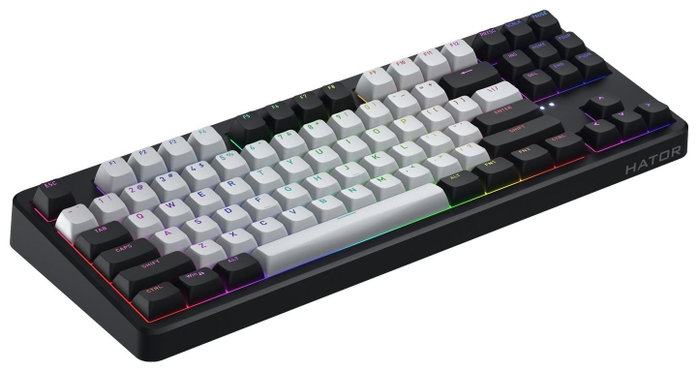 Hator Rockfall 3 TKL HTK850 Teclado Mecánico Inalámbrico USB-C RGB Negro Hator Rockfall 3 TKL HTK850 Teclado Mecánico Inalámbrico USB-C RGB Negro