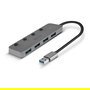 LINDY 43309 Hub USB 3.0 de 4 Puertos Aktiv Gris