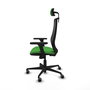 PIQUERAS Y CRESPO Silla de oficina Mardos con mecanismo Sincro, Verde y Negro