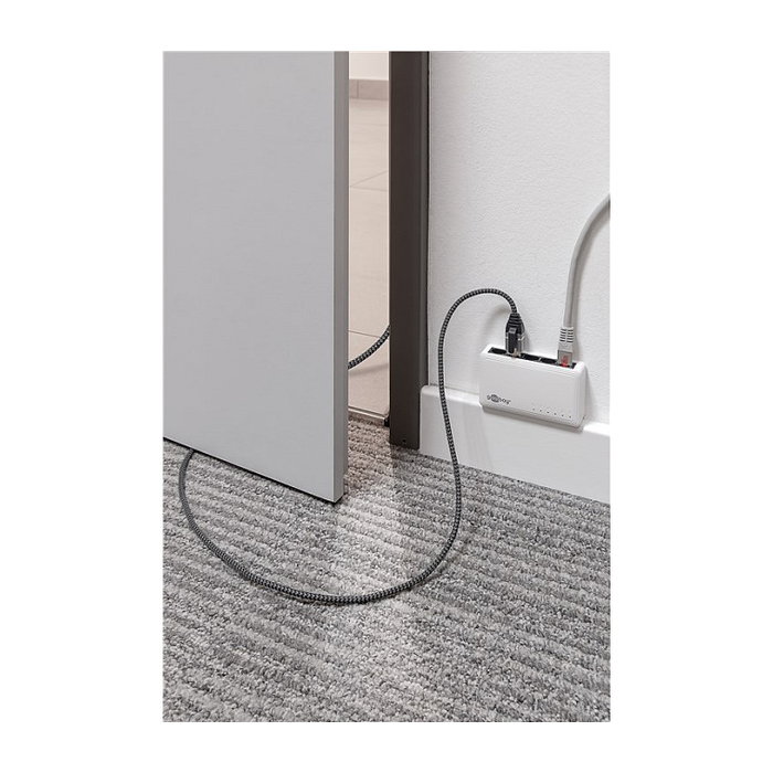 Goobay Adaptador de red USB-C 3.2 Gen2 a RJ-45, 5 metros, negro/gris Goobay Adaptador de red USB-C 3.2 Gen2 a RJ-45, 5 metros, negro/gris