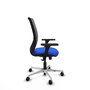 PIQUERAS Y CRESPO Silla de oficina Zulema con mecanismo Sincro, Tela Azul y Malla Gris