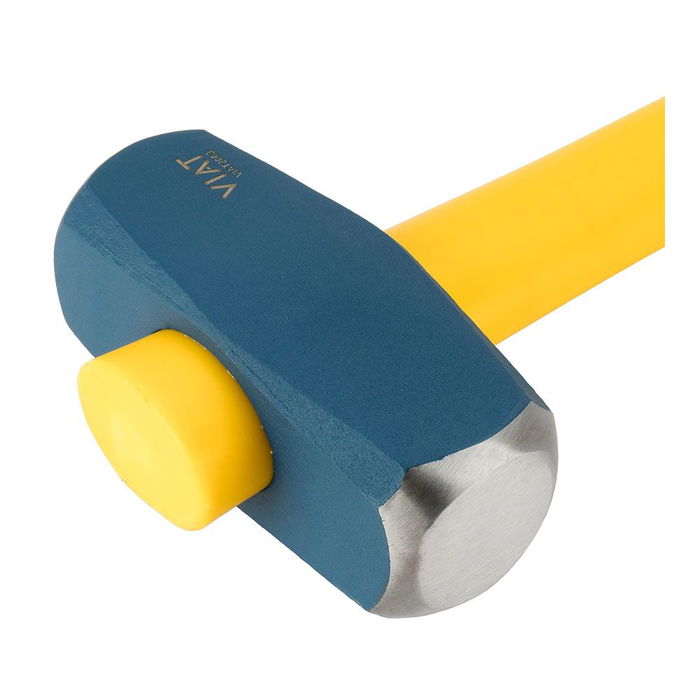 Viat Maza para Demolición y Golpeo, Cabeza Acero Forjado Endurecido, Mango Bimaterial Fibra Vidrio, 3.5 kg, Dimensiones 143 x 910 x 60 mm