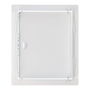 Edm Tapa de registro rectangular acero empotrable 20x25cm blanca