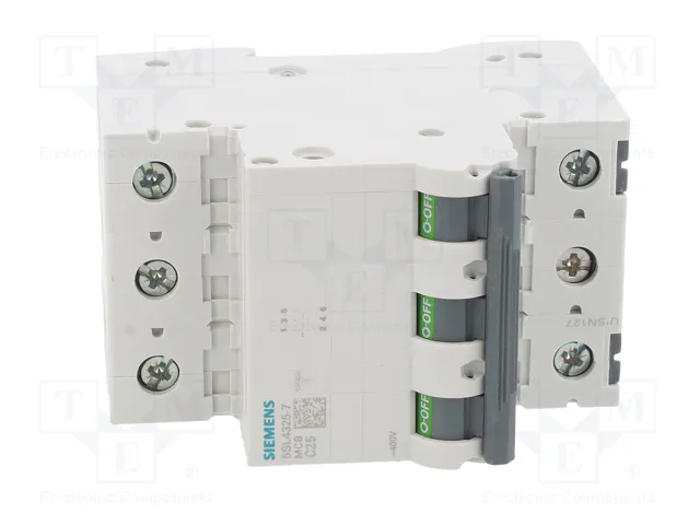 SIEMENS 5SL4325-7 Interruptor magnetotérmico 3 polos 25A 10kA SIEMENS 5SL4325-7 Interruptor magnetotérmico 3 polos 25A 10kA