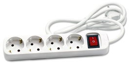 Enchufe Protector Cegasa 4 Salidas (Regleta) Cable 1,4 Metros