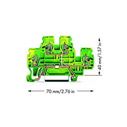 WAGO 870-507 Regleta de 500 V