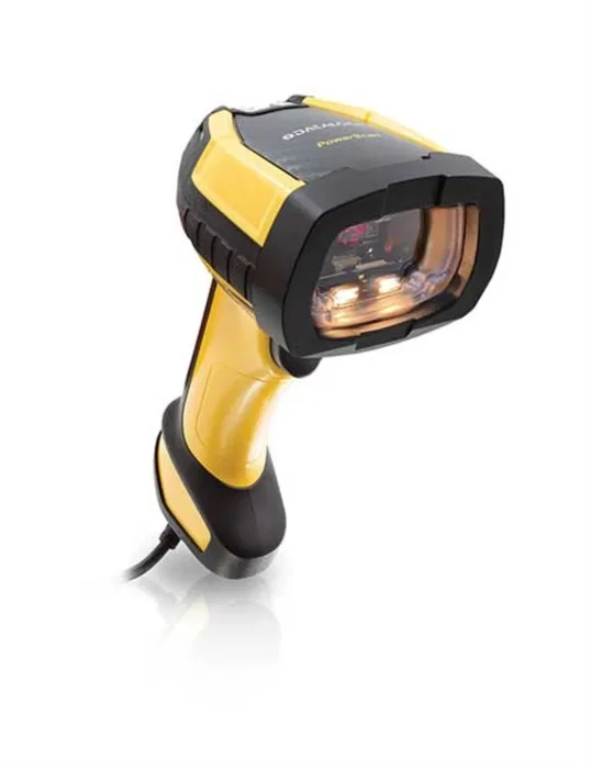 Datalogic PD9630-SRK1 Lector de Códigos de Barras Portátil 1D/2D con USB, Resistente IP65/IP67, Color Negro y Amarillo