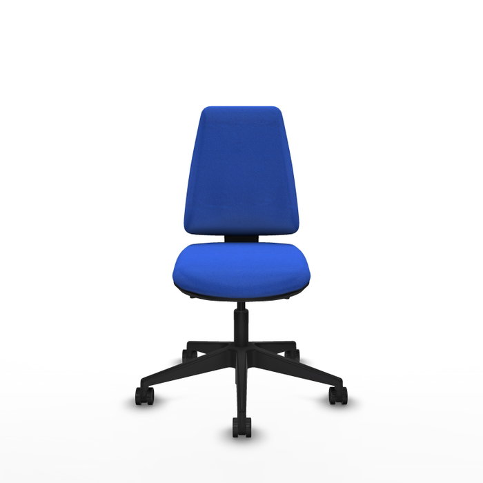 PIQUERAS Y CRESPO Silla de oficina Elche con mecanismo Asincro, Tela Azul, Sin brazos