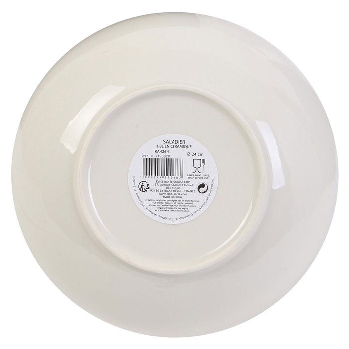 Home Deco Factory Ensaladera Mirage Cerámica 1,8 L Diámetro 24 cm Home Deco Factory Ensaladera Mirage Cerámica 1,8 L Diámetro 24 cm