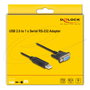 DeLOCK Adaptador USB 2.0 a Serie RS-232 Sub-D 9 pines, 50 cm