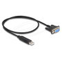 DeLOCK Adaptador USB 2.0 a Serie RS-232 Sub-D 9 pines, 50 cm