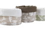 DKD Home Decor Cesta Algodón 16x16x10 Surtida