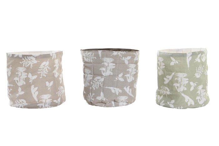 DKD Home Decor Cesta Algodón 16x16x10 Surtida DKD Home Decor Cesta Algodón 16x16x10 Surtida