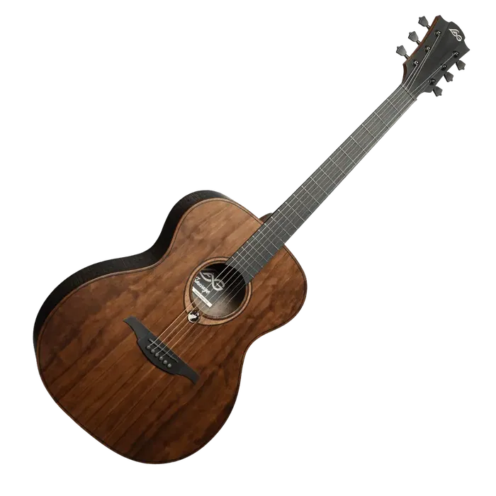LAG Guitarra Acústica Auditorium Sauvage Lag Acabado Satinado Cuerpo de Eucalipto Tapa Maciza Brankowood 6 Cuerdas