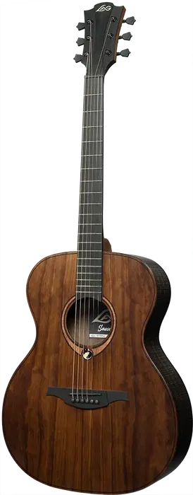 LAG Guitarra Acústica Auditorium Sauvage Lag Acabado Satinado Cuerpo de Eucalipto Tapa Maciza Brankowood 6 Cuerdas