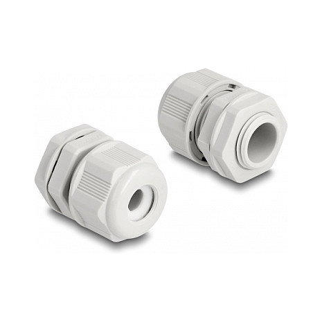 DeLOCK Prensaestopas EX M16 Gris, 2 unidades