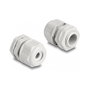 DeLOCK Prensaestopas EX M16 Gris, 2 unidades