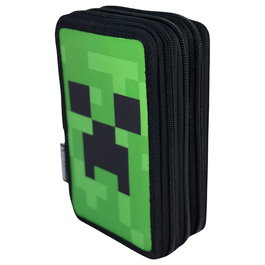 MANENTI Bolsa cremallera triple Face Minecraft 20x13,5x6,5cm