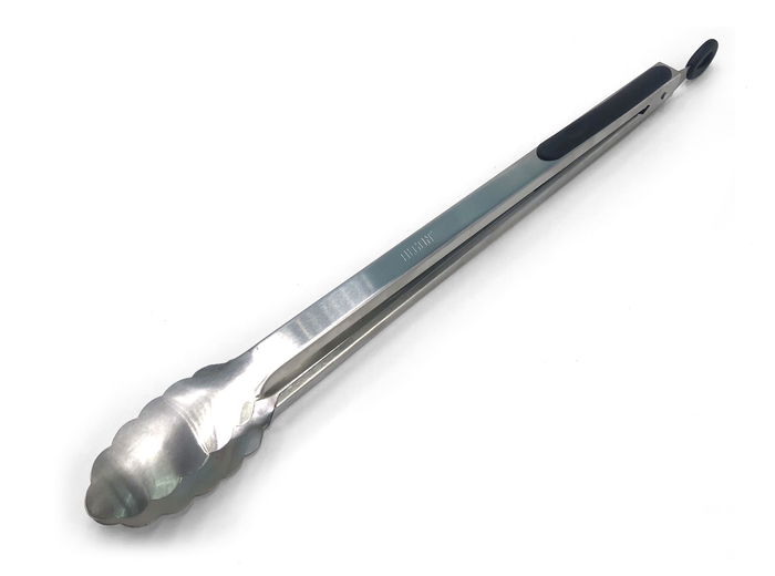 Algon Bbq Pinza Barbacoa Ss Silver+Rubber 41x4x2 cm (18 Unidades)