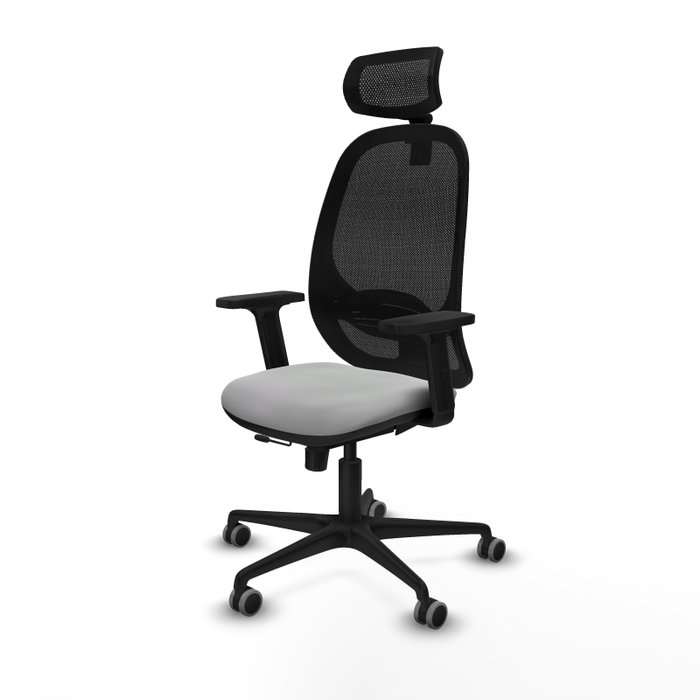 PIQUERAS Y CRESPO Silla de oficina Cilanco con mecanismo Sincro/Traslack, Gris claro y Negro PIQUERAS Y CRESPO Silla de oficina Cilanco con mecanismo Sincro/Traslack, Gris claro y Negro
