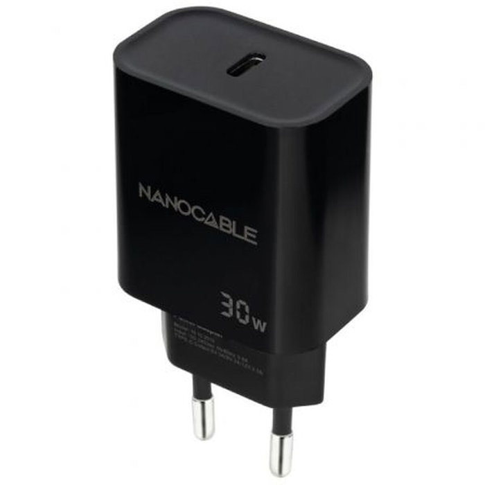 Nanocable Cargador USB-C PD 30W Negro