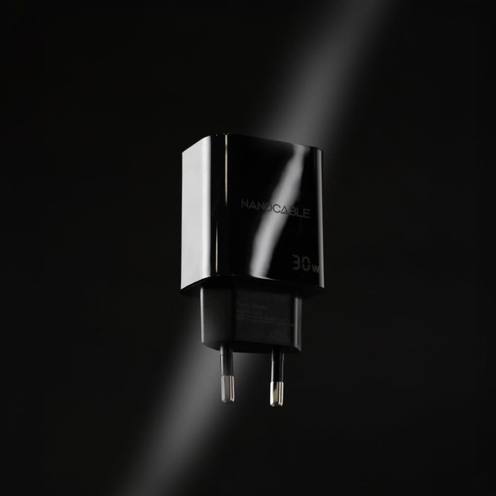 Nanocable Cargador USB-C PD 30W Negro