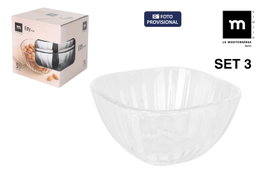 La Mediterranea Set de 3 Boles Edy 270ml